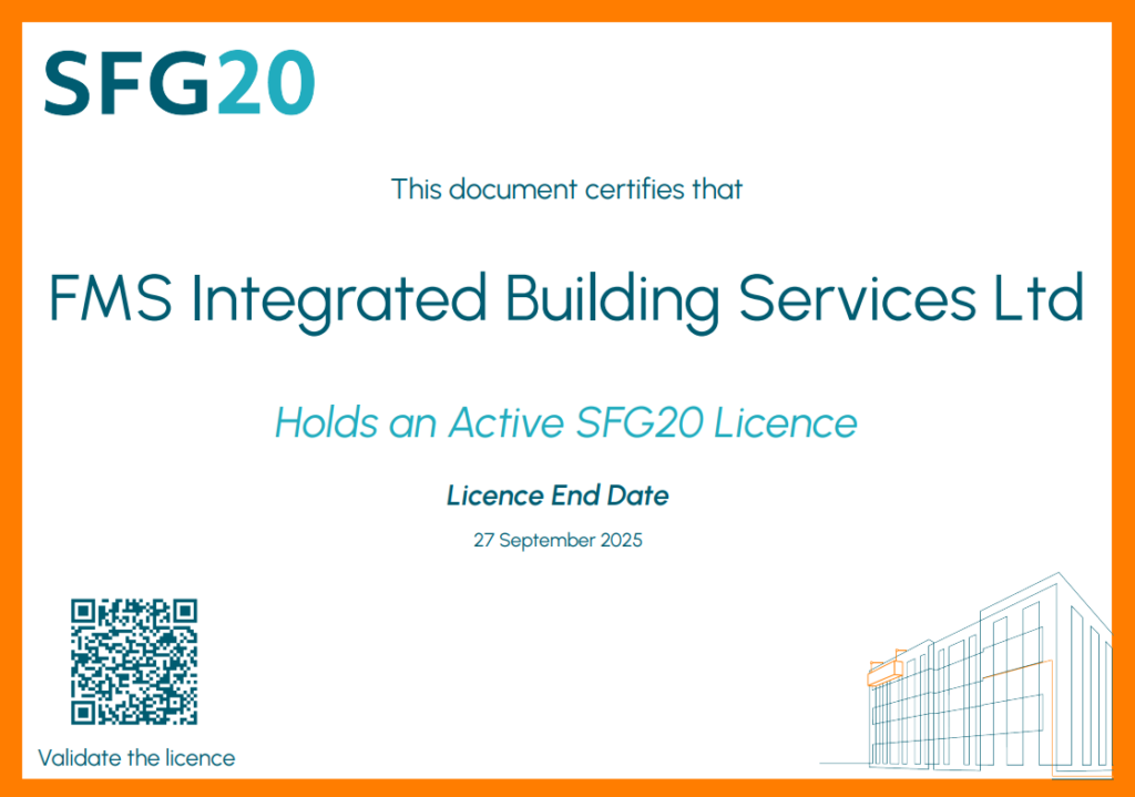 FMS services certification for the use of SFG 20